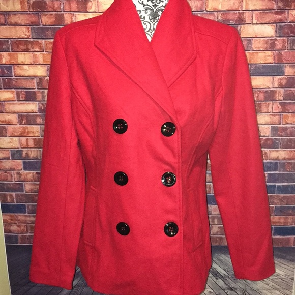 Rampage Jackets & Blazers - NEW Red rampage pea coat